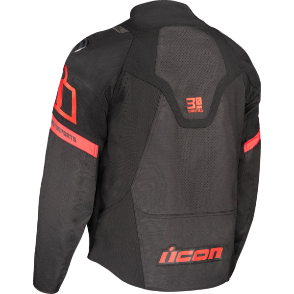 Manteau de Moto Contra 3 Hero Icon noir, dos
