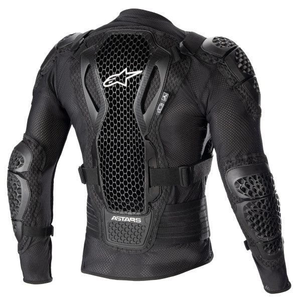 Chandail de Protection de Motocross Bionic Action V2 Alpinestars noir, de dos