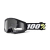 Lunettes de Motocross Strata Lentille Claire Enfant 100% noir et blanc