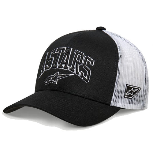 Casquette Dunker Trucker Alpinestars noir et blanc