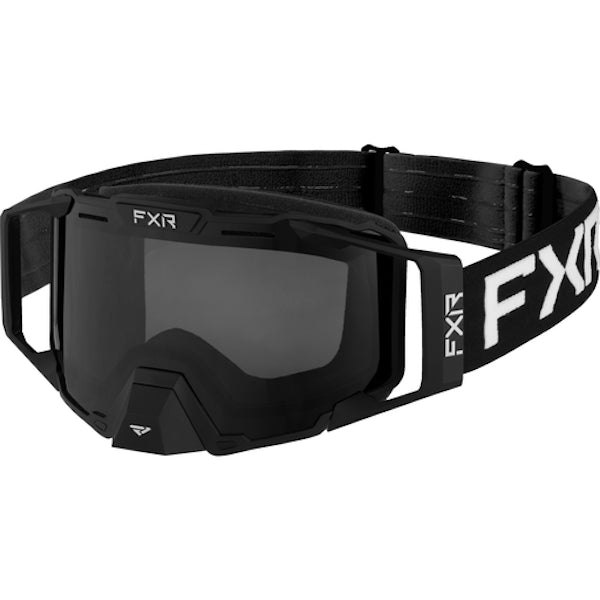 Lunettes de Motoneige Combat Lentille Fumée FXR noir et blanc