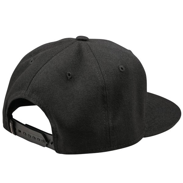 Casquette à Visière Plate Signature Troy Lee Designs noir et blanc, arrière