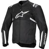 Manteau de Moto T-Sps Air V2 Alpinestars noir et blanc, de face