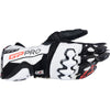 Gants de Moto GP Pro R4 Alpinestars noir et blanc, dessus