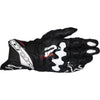 Gants de Moto GP Plus R v3 Alpinestars noir et blanc, dessus