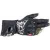 Gants de Moto GP Tech V2 Alpinestars noir et blanc, dessus