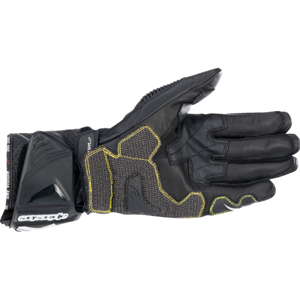 Gants de Moto GP Tech V2 Alpinestars noir et blanc, paume