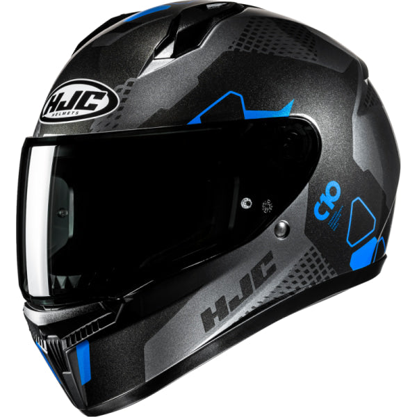 Casque Intégral de Moto C10 Aspa HJC noir et bleu