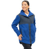 Manteau High Pile Mountain Fleece Femme Klim noir et bleu