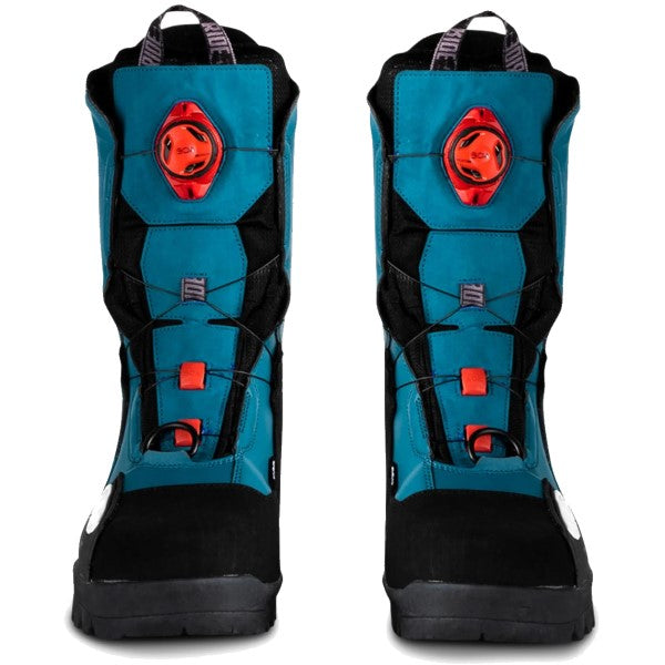 Bottes de Motoneige Raid Single Boa 509 noir et bleu, de face