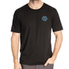 T-Shirt Live to Ride Tri-blend Klim noir et bleu, de face