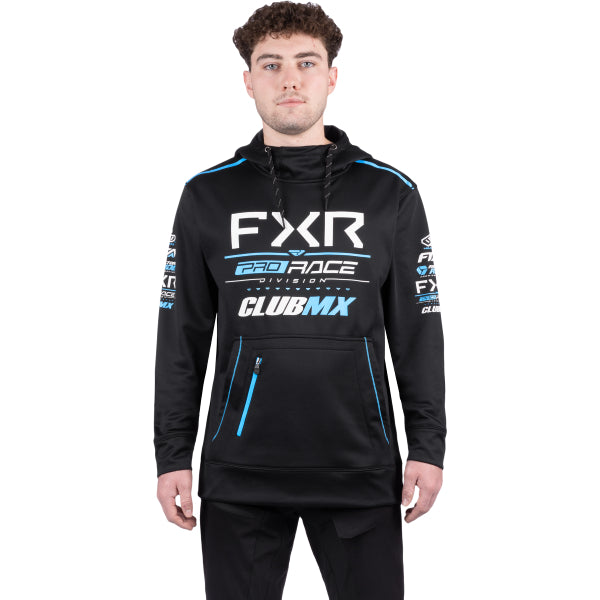 Coton Ouaté Race Div Tech FXR noir et bleu, de face