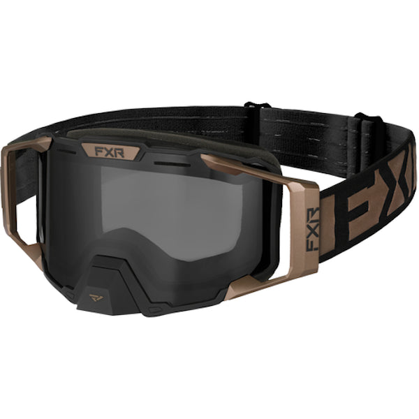 Lunettes de Motoneige Combat Lentille Fumée FXR noir et brun