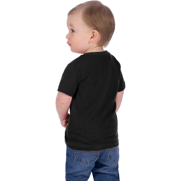 T-Shirt Emblem Premium Enfant Noir essayage de dos