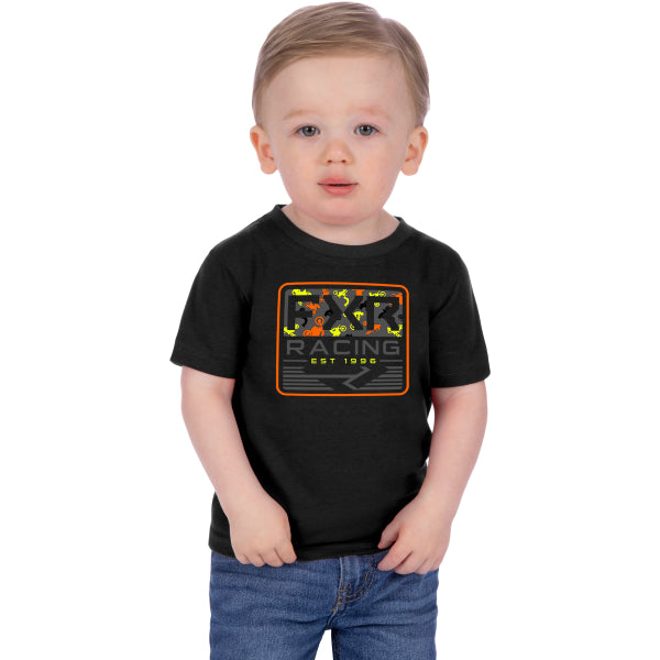 T-Shirt Emblem Premium Enfant Noir essayage de face
