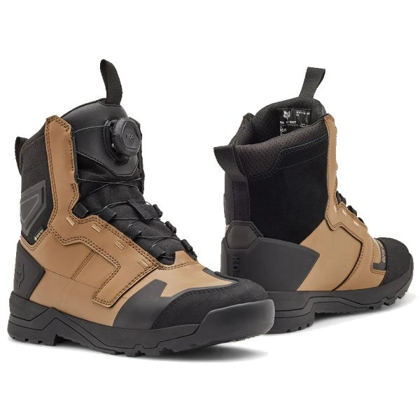 Bottes de Moto Defend Adventure Fox noir et brun, ensemble