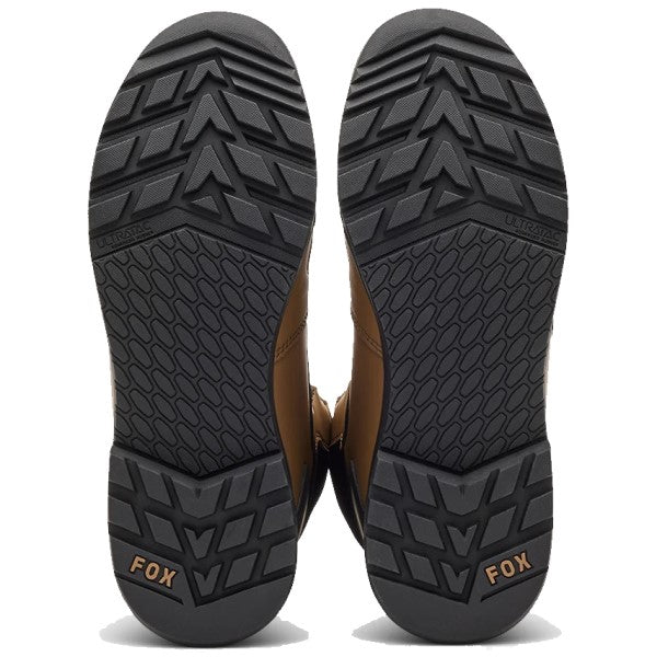 Bottes de Moto Defend Adventure Fox noir et brun, détail semelle