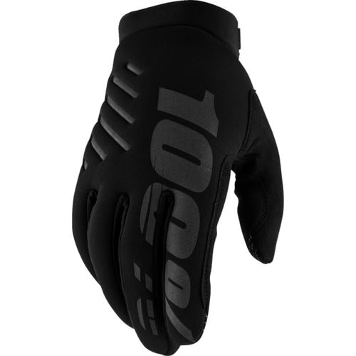 Gants de Motocross Brisker pour Femmes 100% noir et gris