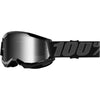 Lunettes de Motocross Strata 2 à Lentille Miroir Junior 100% Noir et Gris