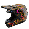 Casque de Motocross SE5 Composite Torched Troy Lee Designs noir et gris, de 3/4