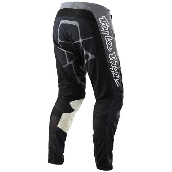 Pantalon de Motocross SE Pro Webstar Troy Lee Designs noir et gris, de dos