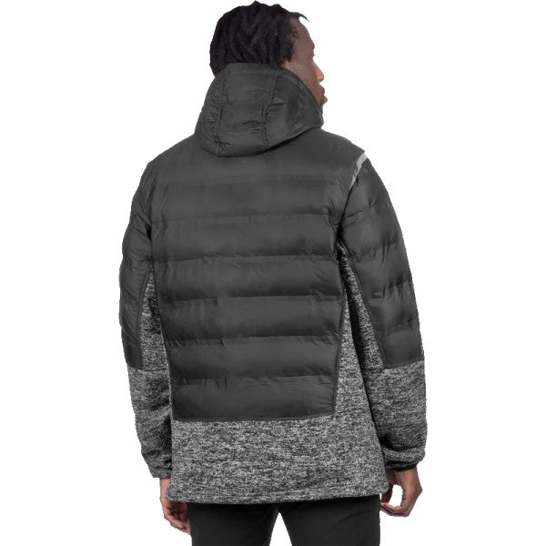 Manteau Matelassé Excursion Lt Hybrid FXR noir et gris, de dos