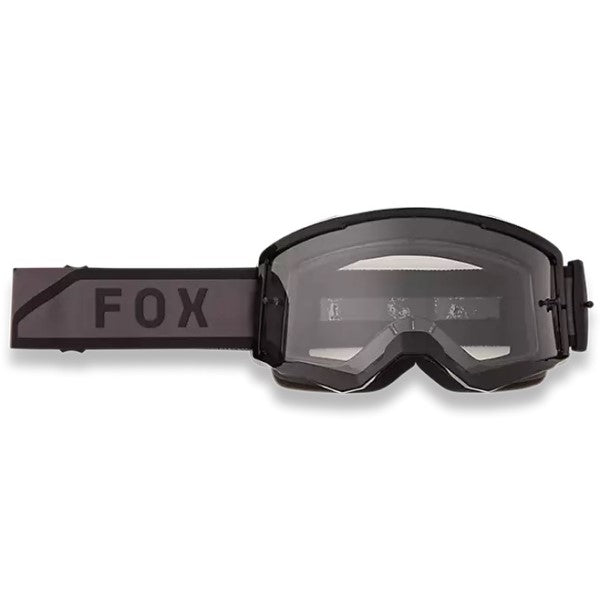 Lunette de Motocross Main Drive Fox noir et gris, de face
