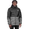 Manteau Matelassé Excursion Lt Hybrid FXR noir et gris, de face