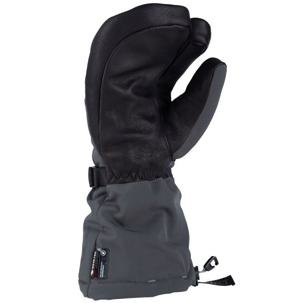 Mitaines Chauffantes de Motoneige Tundra Gauntlet Klim noir et gris, paume