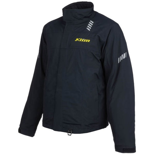 Manteau de Motoneige Keweenaw Klim noir et jaune, de face