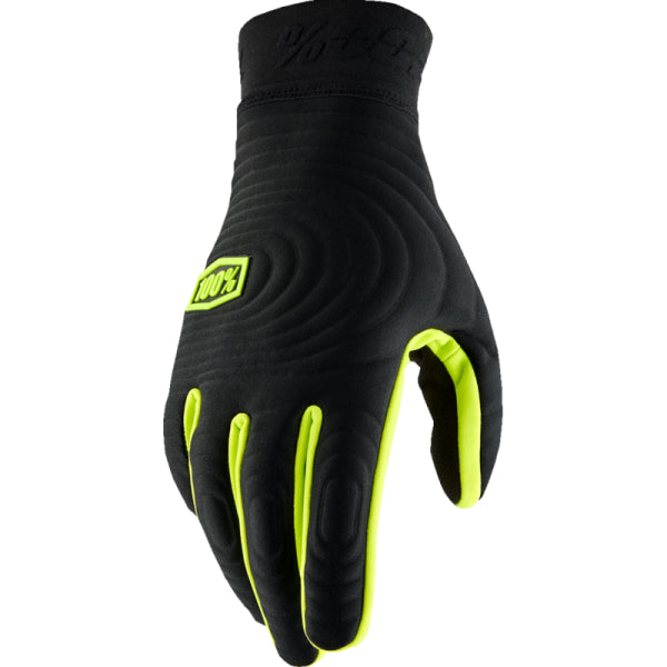 Gants de Motocross Brisker Xtreme 100% noir et jaune