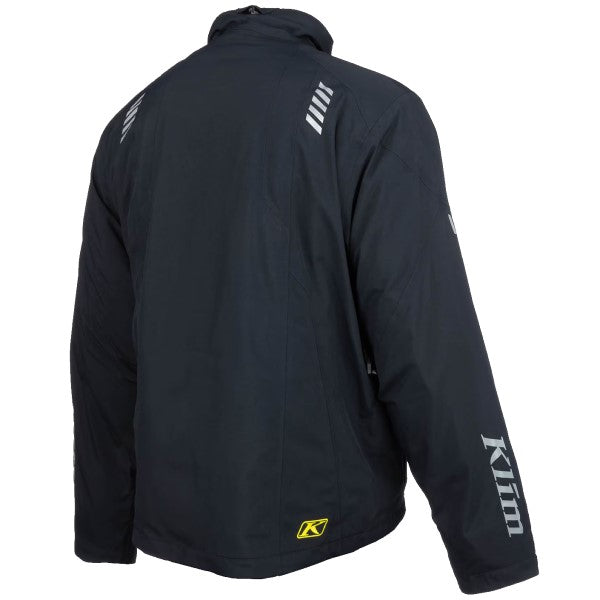 Manteau de Motoneige Keweenaw Klim noir et jaune, de dos