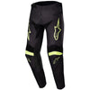 Pantalon de Motocross Racer Lurv Junior Alpinestars noir et jaune, de face