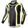 Chandail de Motocross Racer Lurv Junior Alpinestars noir et jaune, de face