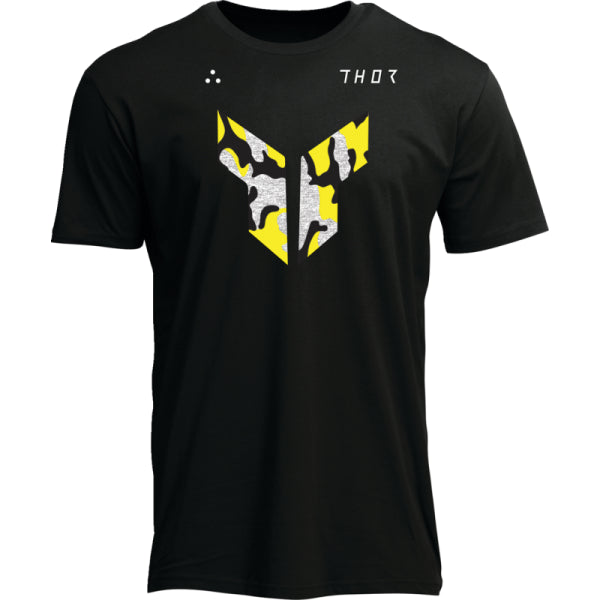 T-Shirt Iconic Thor noir et jaune, de face