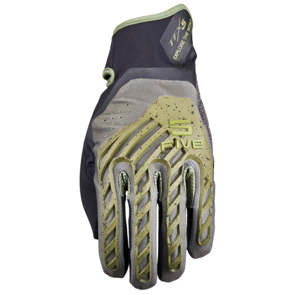 Gants de Moto TFX5 FIVE noir et vert, dessus
