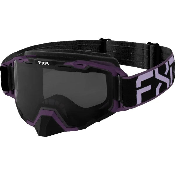 Lunette de Motoneige Maverick Lentille Fumée FXR noir et mauve