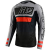 Chandail de Motocross SE Pro Air Lanes Troy Lee Designs noir et orange, de face