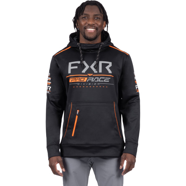 Coton Ouaté Race Div Tech FXR noir et orange, de face