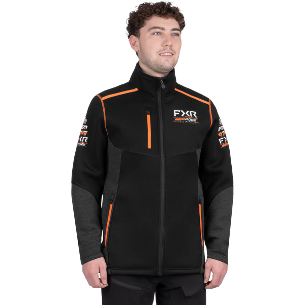 Coton Ouaté Altitude Tech FXR noir et orange, de face