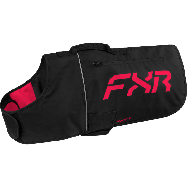 Manteau pour Chien CX - FXR noir et rose, de 3/4