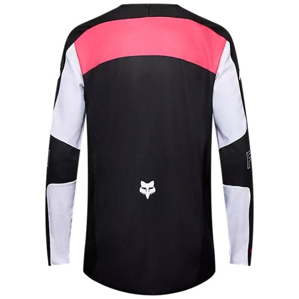 Chandail de Motocross 180 Digi Image Fox noir et rose, de dos
