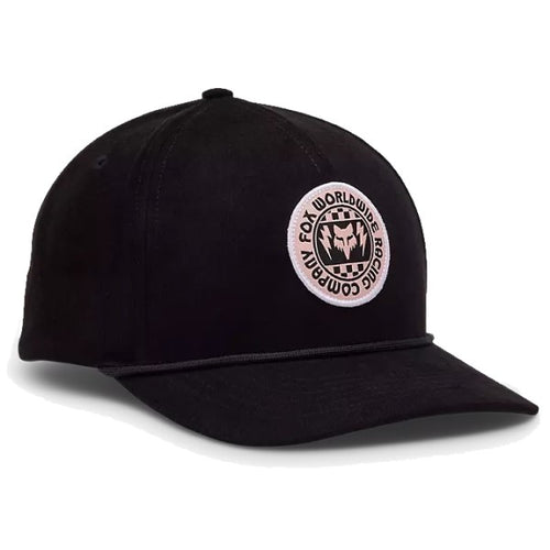 Casquette Next Level Trucker Femme Fox noir et rose, de face