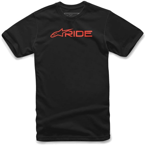 T-Shirt Ride 3.0 Alpinestars noir et rouge