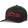 Casquette Blaze Flexfit Alpinestars noir et rouge