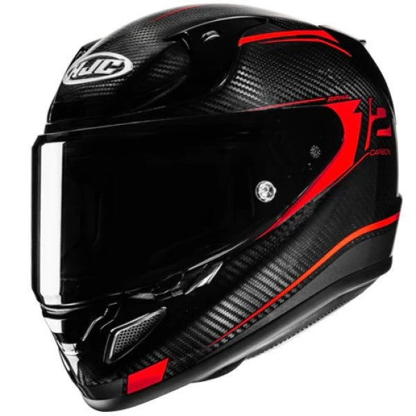 Casque Intégral de Moto RPHA 12 Carbone HJC noir et rouge