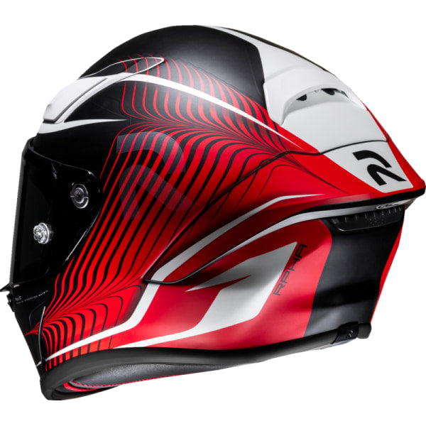 Casque Intégral de Moto RPHA 1 Lovis HJC noir et rouge, arrière