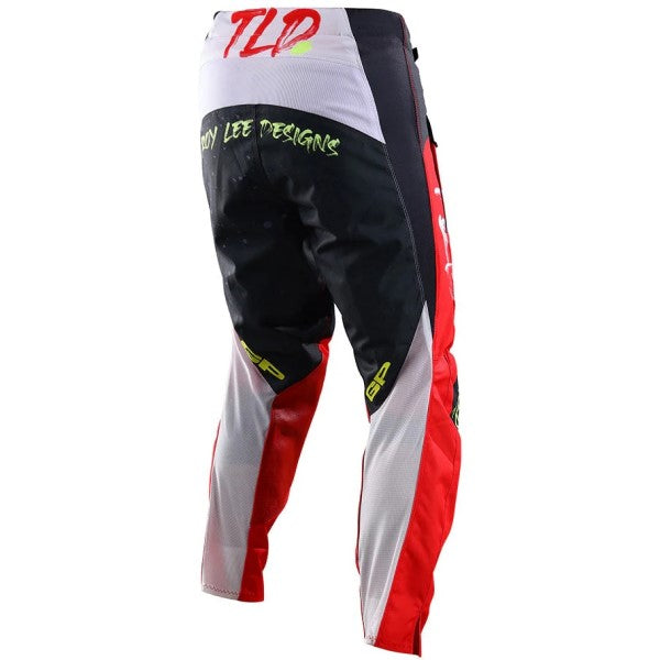 Pantalon de Motocross GP Pro Partical Troy Lee Designs noir et rouge, de dos