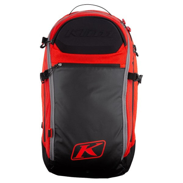 Sac à dos Krew 22 Klim noir et rouge, de face