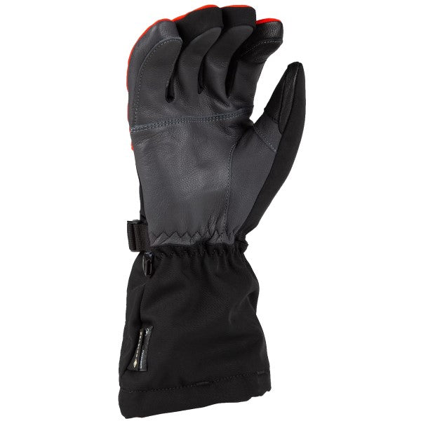 Gants de Motoneige Powerxross Klim noir et rouge, paume